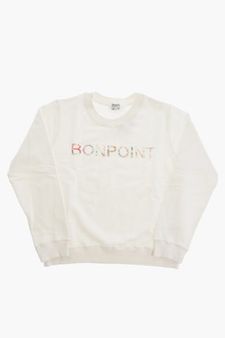 Embroidered Crew- Neck Sweatshirt