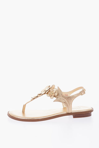 leather FLORA thong Sandals