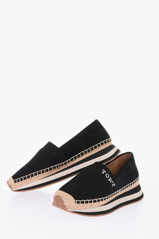 Suede leather and fabric DAISY Slip on sneakers