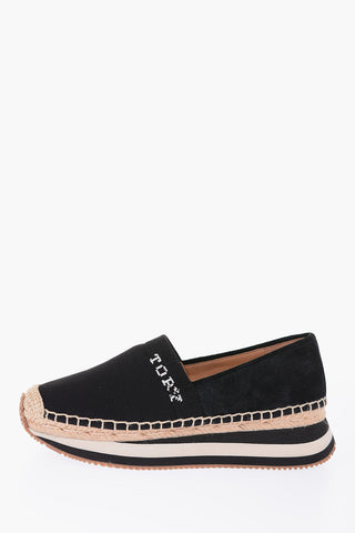 Suede leather and fabric DAISY Slip on sneakers
