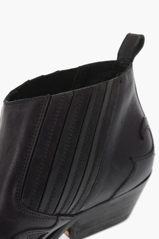 Vintage effect leather SANTIAGO Western boots