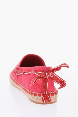 canvas Espadrilles with logoed ribbon