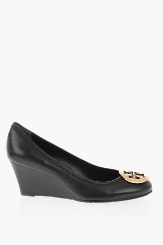 6.5cm leather SALLY Wedge pumps