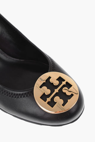 6.5cm leather SALLY Wedge pumps
