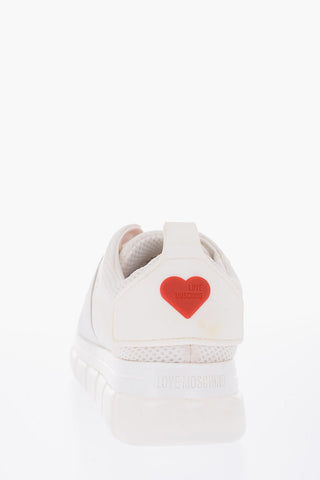 LOVE ecoleather and fabric Slip on sneakers