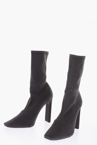 SEASON 6 11cm fabric Square Toe Sock boots