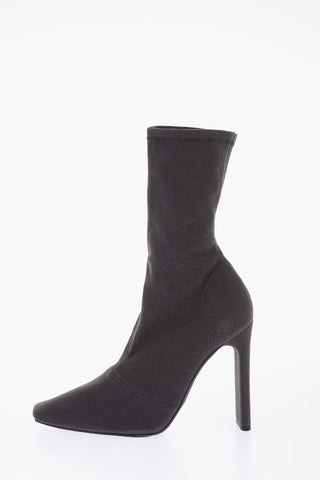 SEASON 6 11cm fabric Square Toe Sock boots