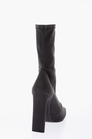 SEASON 6 11cm fabric Square Toe Sock boots