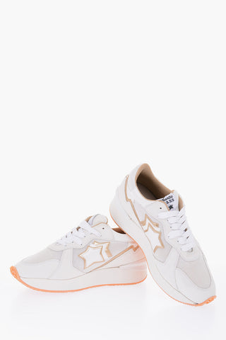 leather and fabric ANDROMEDA Sneakers