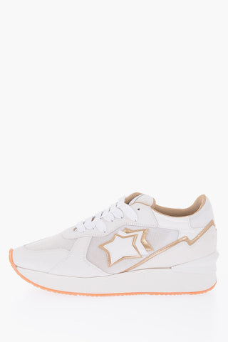 leather and fabric ANDROMEDA Sneakers