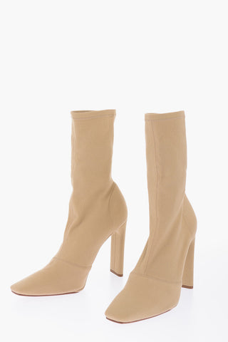SEASON 6 11.5cm fabric Square Toe Sock boots