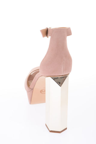 12cm suede leather platform sandals
