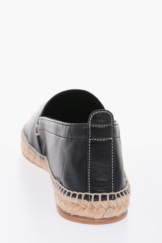 leather Espadrilles