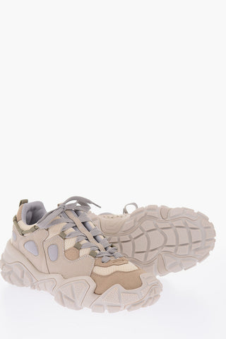 Ecoleather and fabric Sneakers