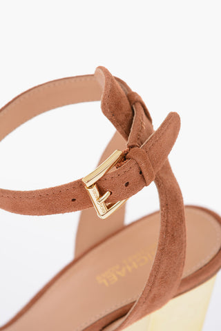 9cm suede leather Ankle-strap sandals