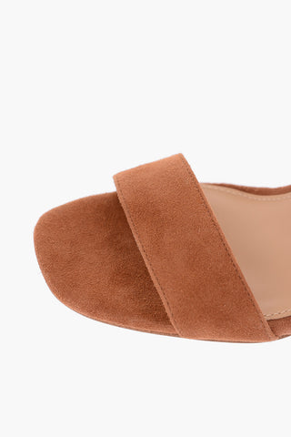 9cm suede leather Ankle-strap sandals