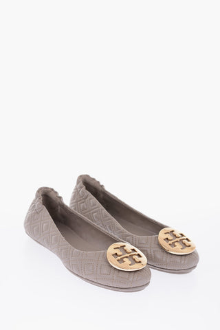 Ballerine in pelle trapuntate