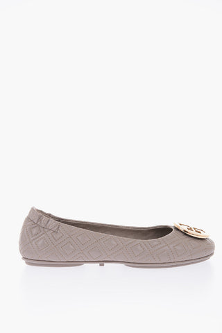 Ballerine in pelle trapuntate