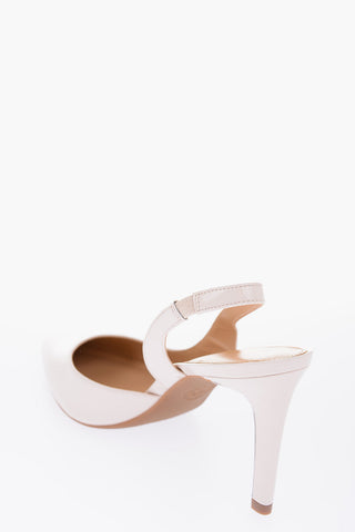 8.5 cm leather LUCILLE Slingback pumps