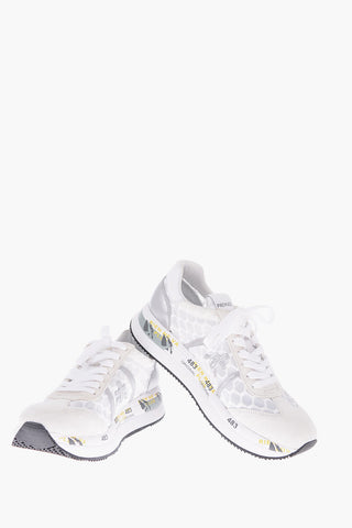leather and fabric CONNY sneakers