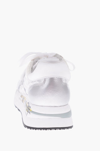 leather and fabric CONNY sneakers