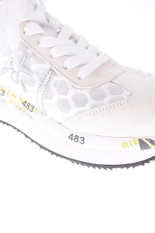 leather and fabric CONNY sneakers