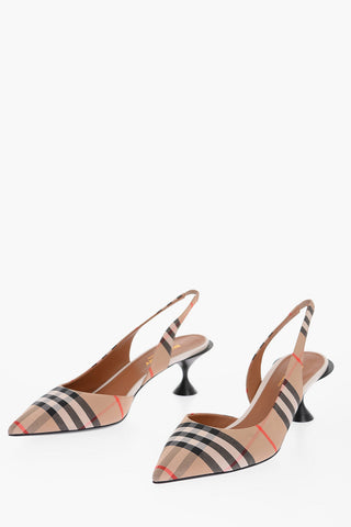 Slingback LETICIA a quadri 5.5cm