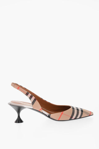 Slingback LETICIA a quadri 5.5cm