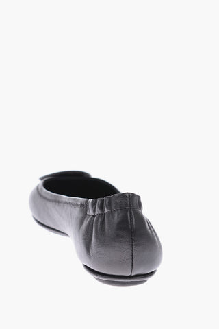 leather Ballet flats