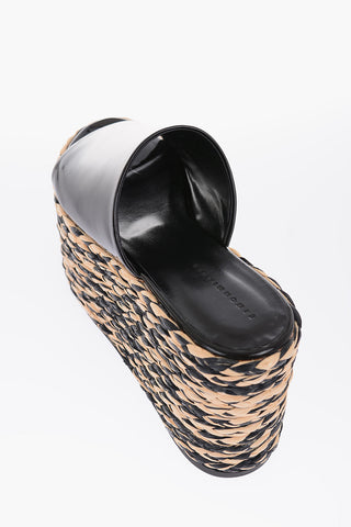 11cm patent leather Wedge sandals