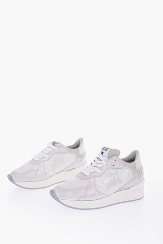 leather and fabric ANDROMEDA Sneakers