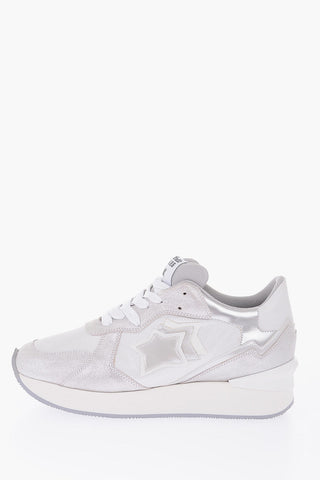 leather and fabric ANDROMEDA Sneakers