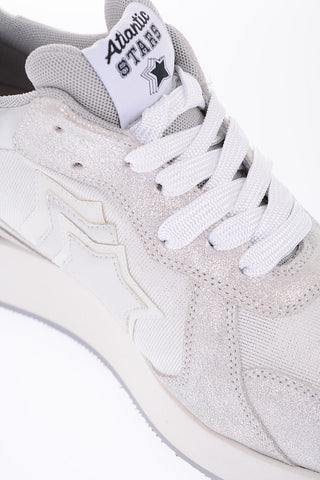 leather and fabric ANDROMEDA Sneakers