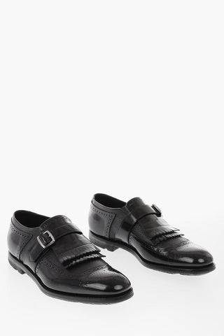 leather ROYAL BICOLOR Monk shoes