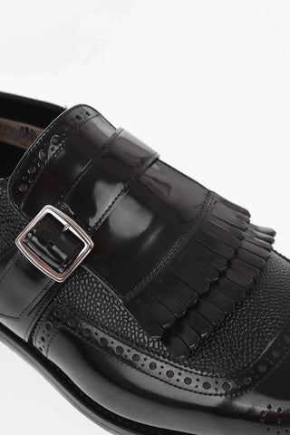leather ROYAL BICOLOR Monk shoes