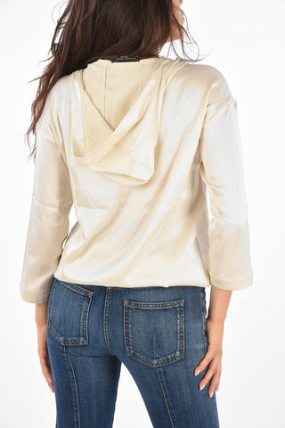 Silk Drawstring Hoodie