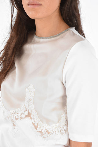 Silk Lace Embroidered Blouse