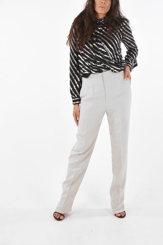 Silk High Waist Pants