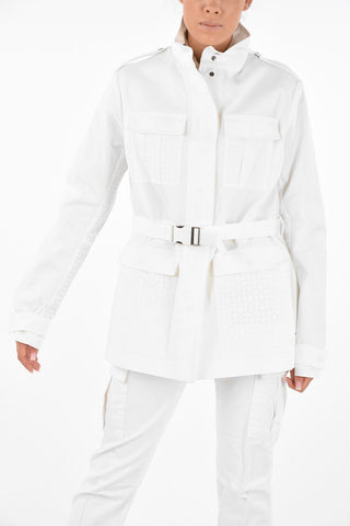 Belted Cropped Trench