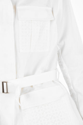 Belted Cropped Trench