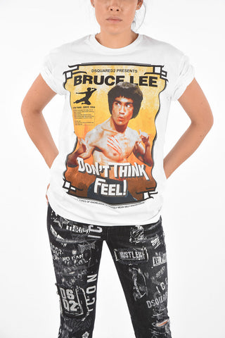 Printed BRUCE LEE Crew-Neck T-Shirt
