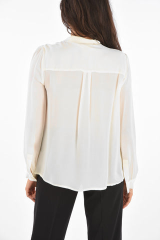 Camicia Tie neck in Seta