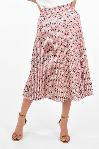 Printed Accordion Skirt