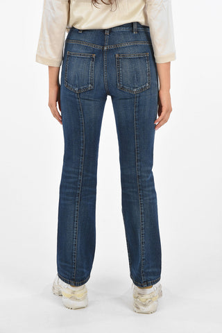 Jeans Bootcut con Cuciture a Vista 