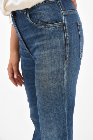 Jeans Bootcut con Cuciture a Vista 