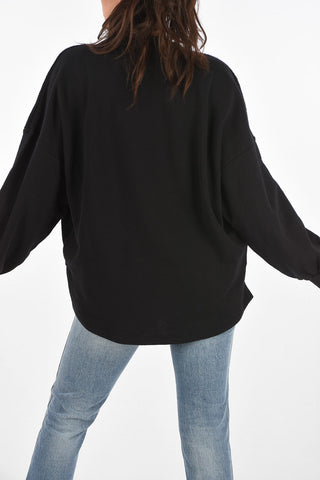Embroidered Logo Box Fit Sweatshirt