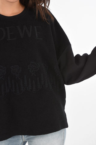 Embroidered Logo Box Fit Sweatshirt