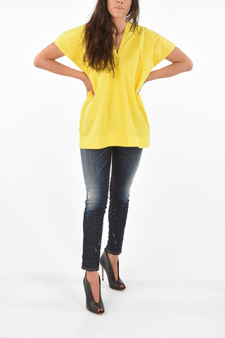 Oversized V Neck Top