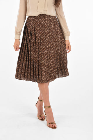 Printed Accordion Skirt