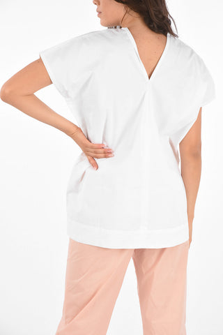 Oversized V Neck Top